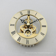 Metal Gold Skeleton Clock Insert with Roman Numeral